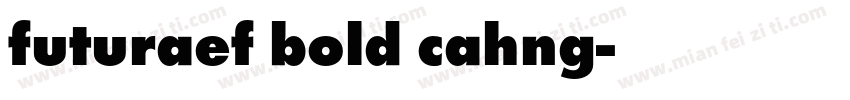 futuraef bold cahng字体转换